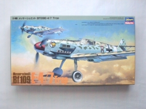 HASEGAWA 1/48 J3 MESSERSCHMITT Bf 109E-4/7 TROP